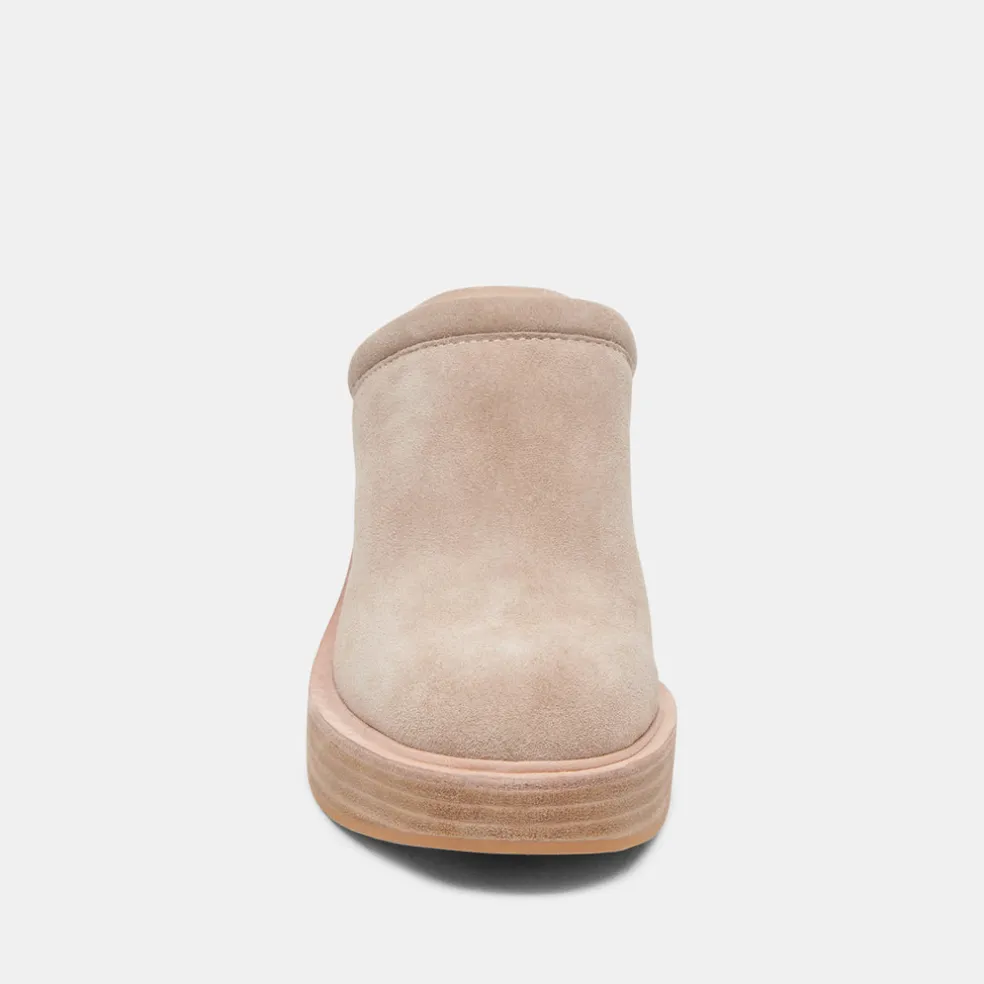Castel Heels Taupe Suede