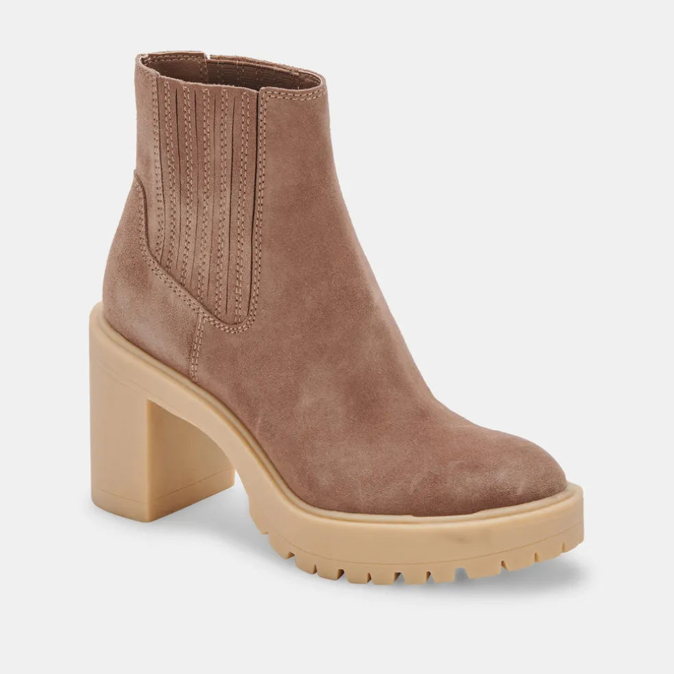 Caster H2O Booties Mushroom Suede