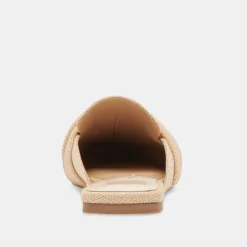 Clarise Flats Natural Linen