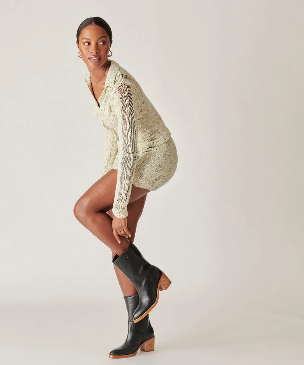 Colete Boots Black Leather