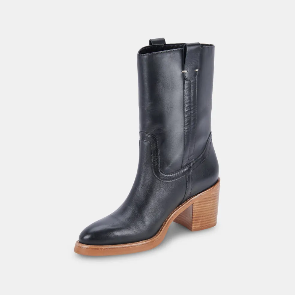 Colete Boots Black Leather
