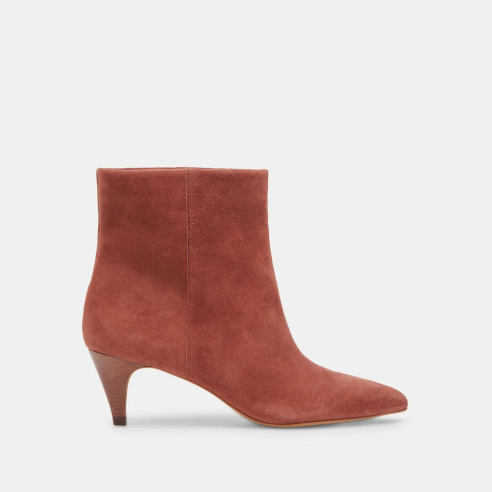 Dee Booties Cinnamon Suede