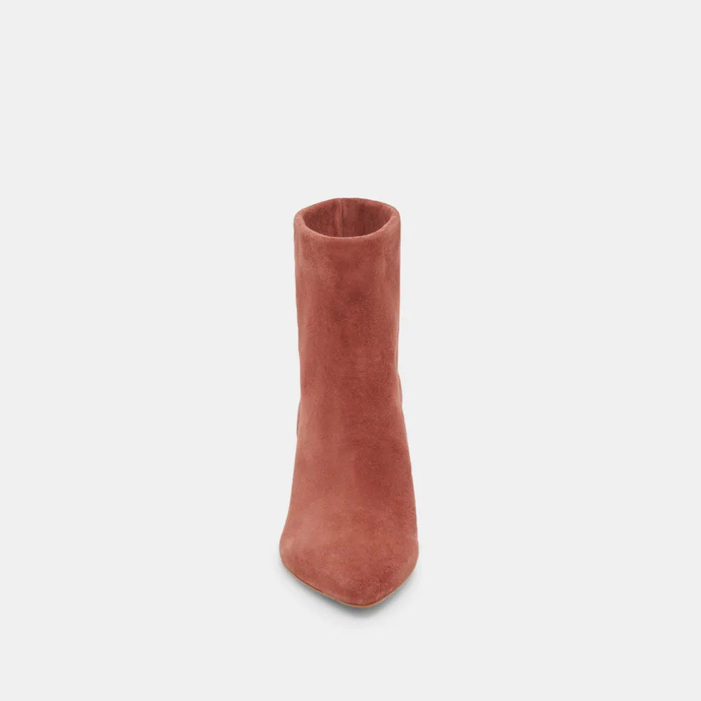 Dee Booties Cinnamon Suede