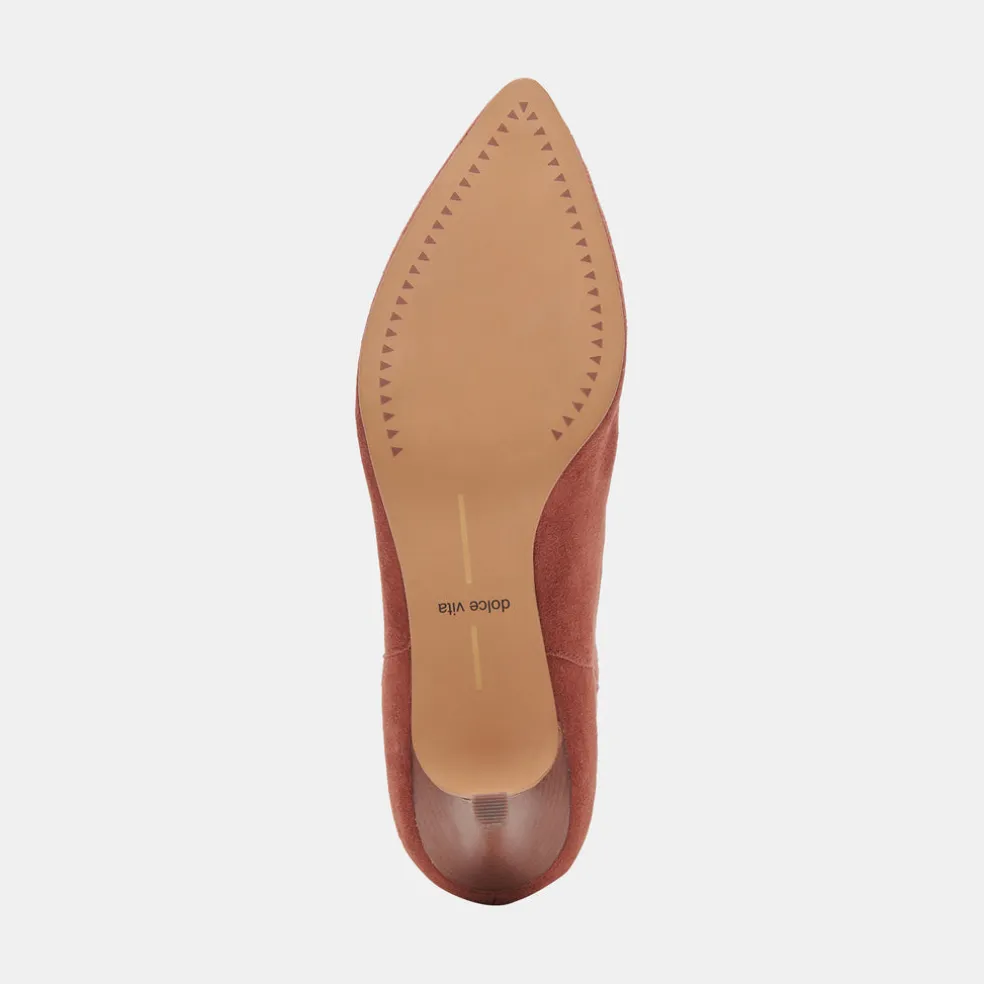 Dee Booties Cinnamon Suede