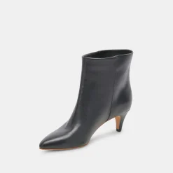 Dee Booties Jet Black Leather