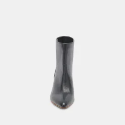 Dee Booties Jet Black Leather