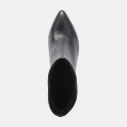 Dee Booties Jet Black Leather