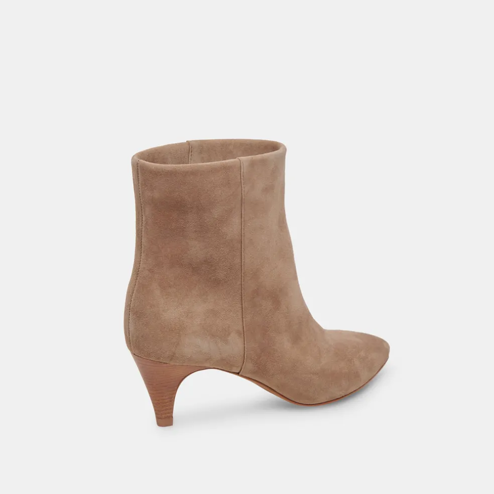 Dee Booties Truffle Suede