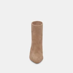 Dee Booties Truffle Suede