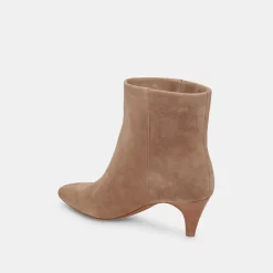 Dee Booties Truffle Suede