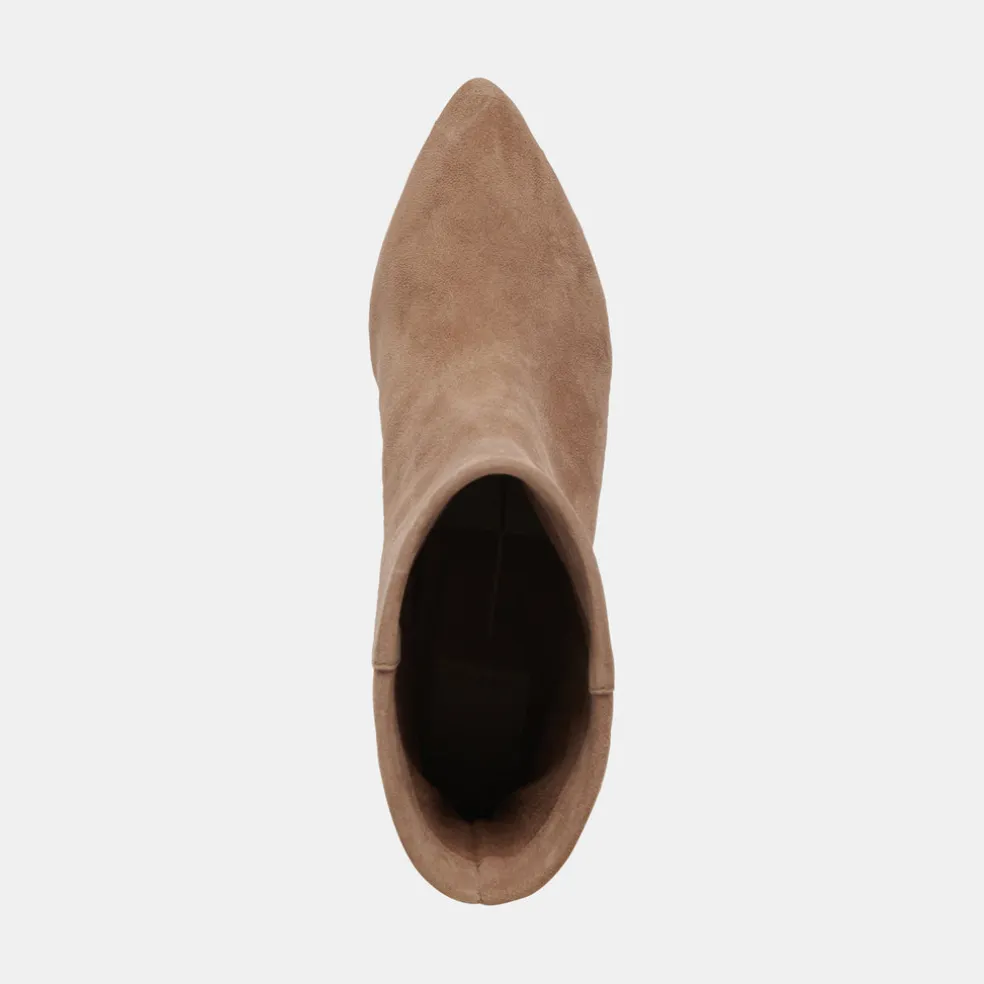 Dee Booties Truffle Suede
