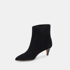Dee Wide Booties Nero Suede