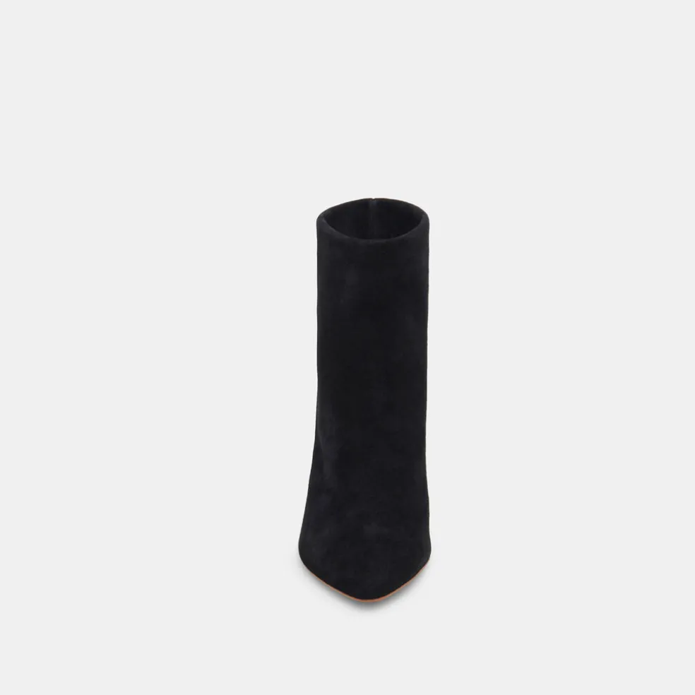 Dee Wide Booties Nero Suede