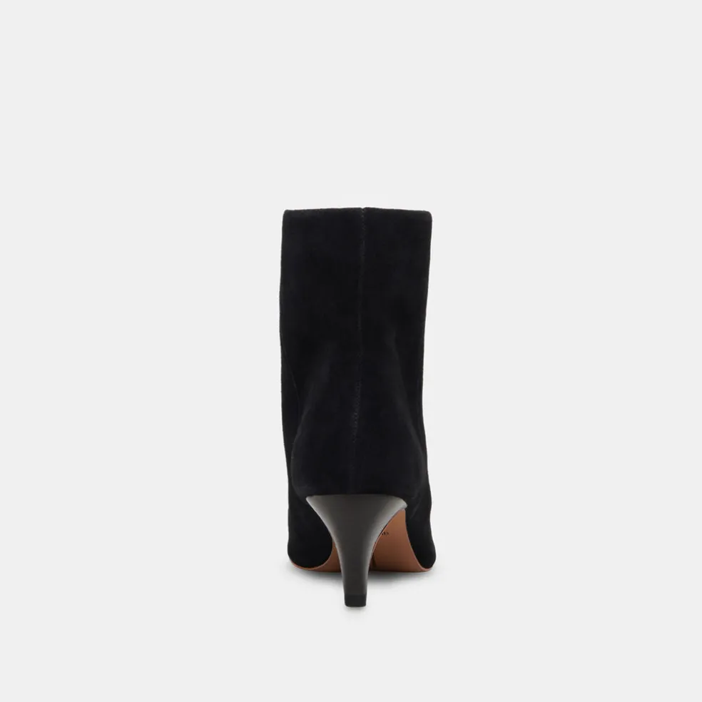 Dee Wide Booties Nero Suede