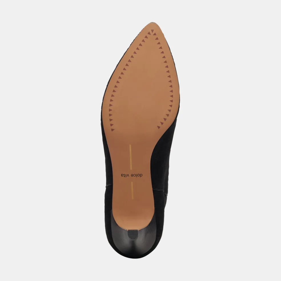 Dee Wide Booties Nero Suede