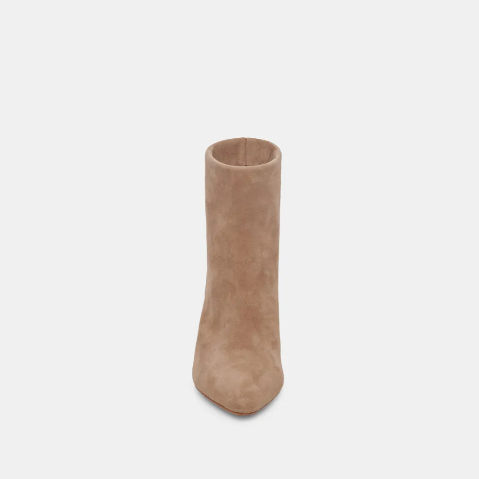 Dee Wide Booties Truffle Suede