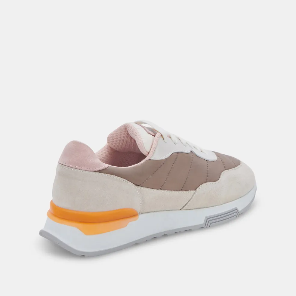 Dolce Vita X Greats Evana Sneakers Taupe Multi Suede