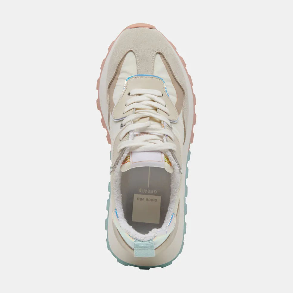 Dolce Vita X Greats Reubin Pride Sneakers White Multi Suede