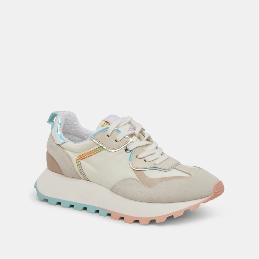 Dolce Vita X Greats Reubin Pride Sneakers White Multi Suede