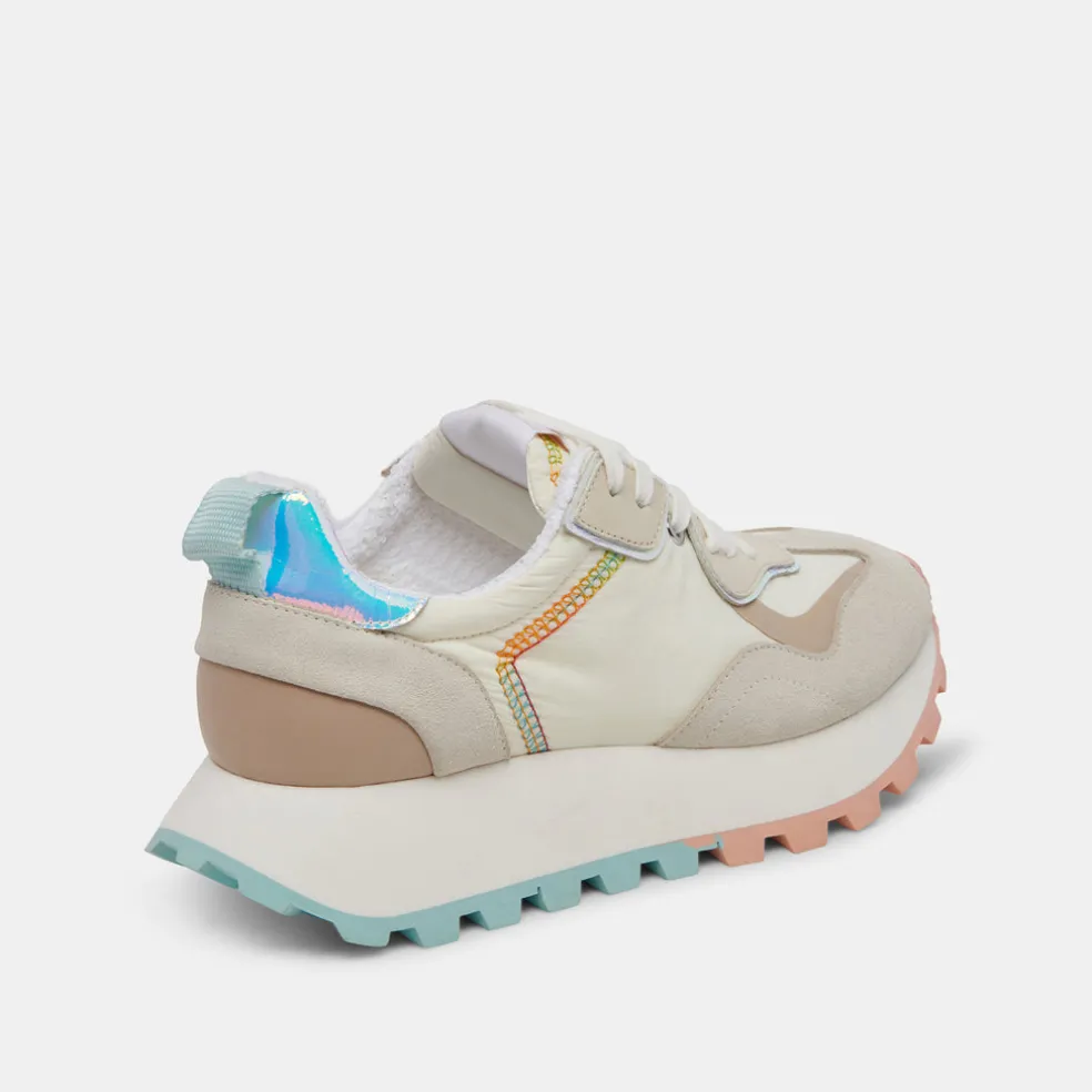 Dolce Vita X Greats Reubin Pride Sneakers White Multi Suede