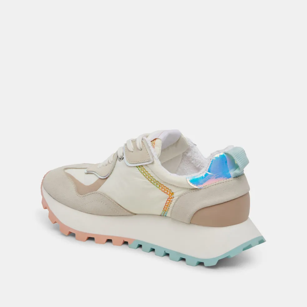 Dolce Vita X Greats Reubin Pride Sneakers White Multi Suede