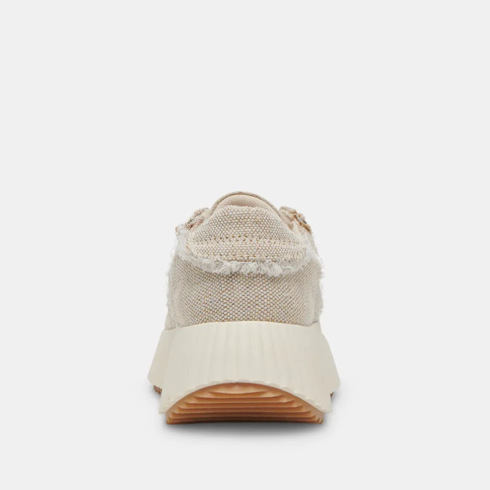 Dolen Fray Sneakers Sand Canvas