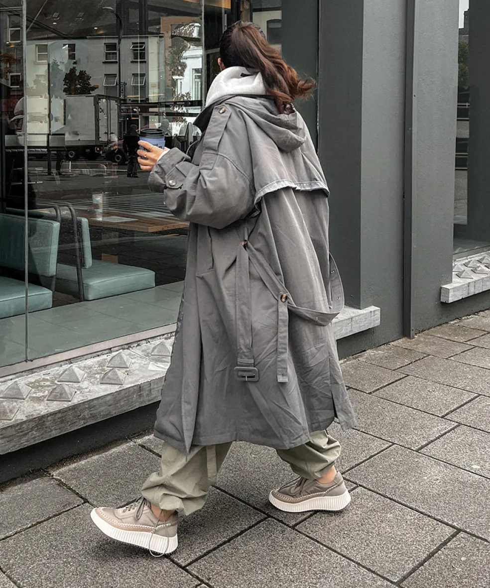 Dolen Nylon Sneakers Dk Taupe Nylon
