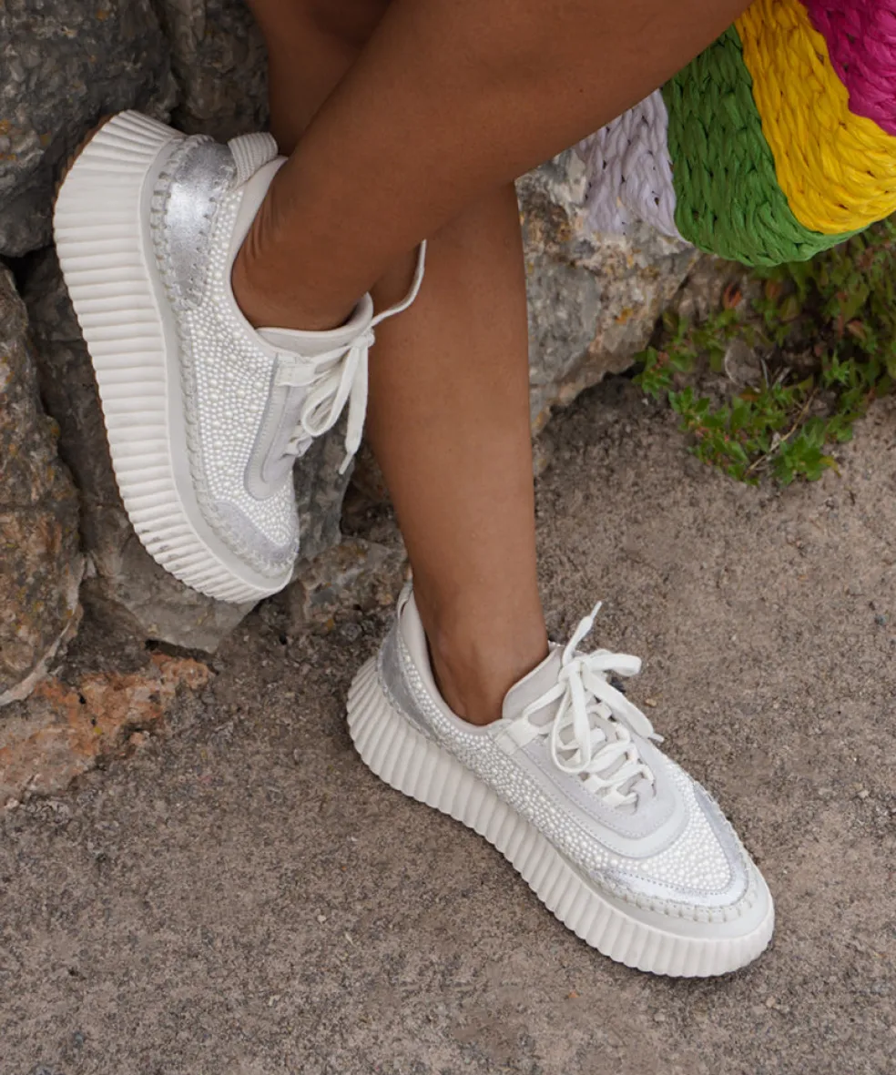 Dolen Pearl Sneakers Vanilla Pearls