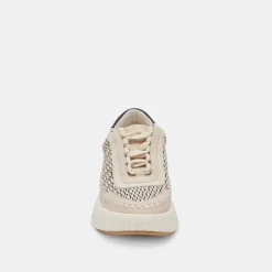 Dolen Sneakers Black Natural Raffia