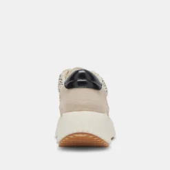 Dolen Sneakers Black Natural Raffia