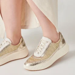 Dolen Sneakers Gold Knit