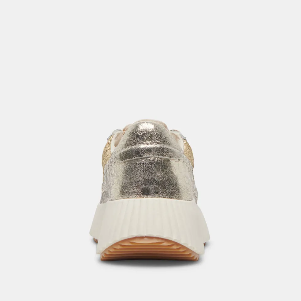 Dolen Sneakers Gold Knit