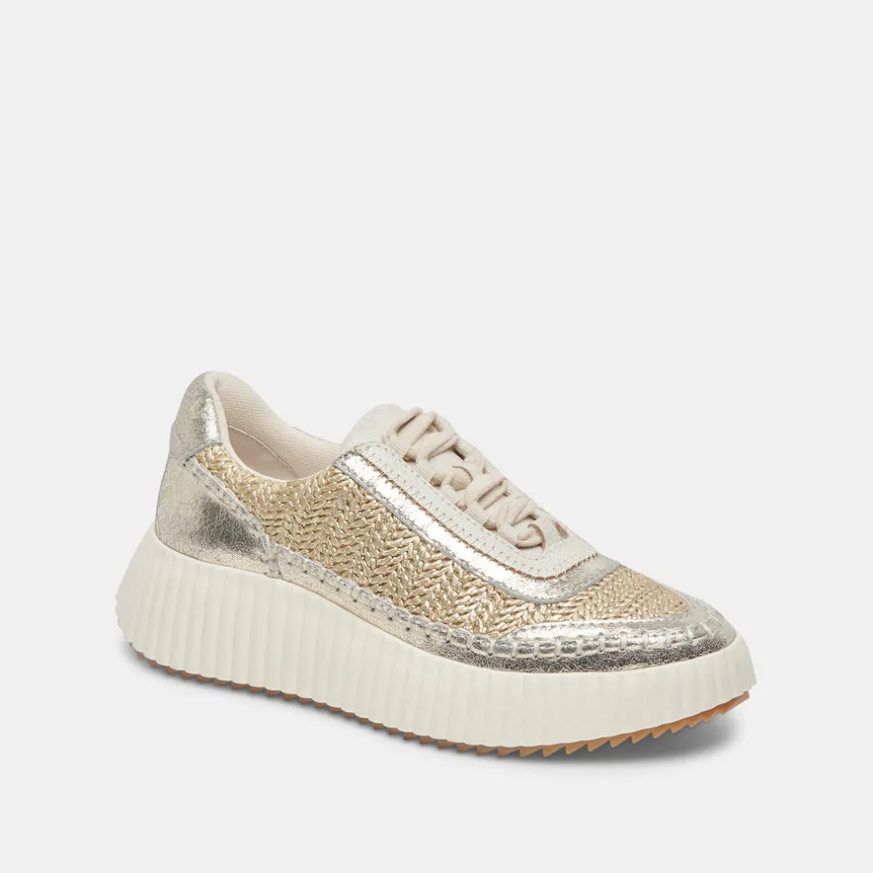 Dolen Sneakers Gold Knit