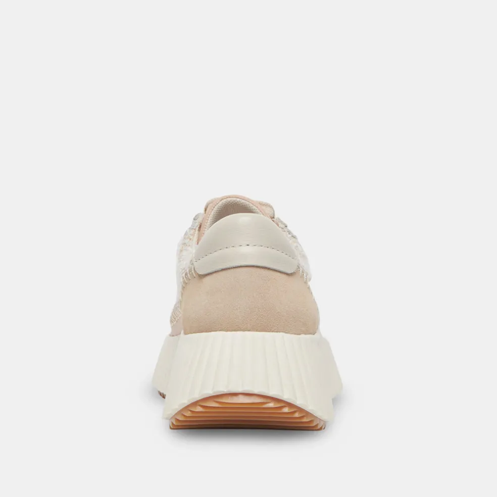 Dolen Sneakers Ivory Multi Woven