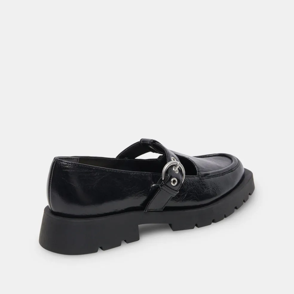 Ebbie Flats Midnight Patent Leather