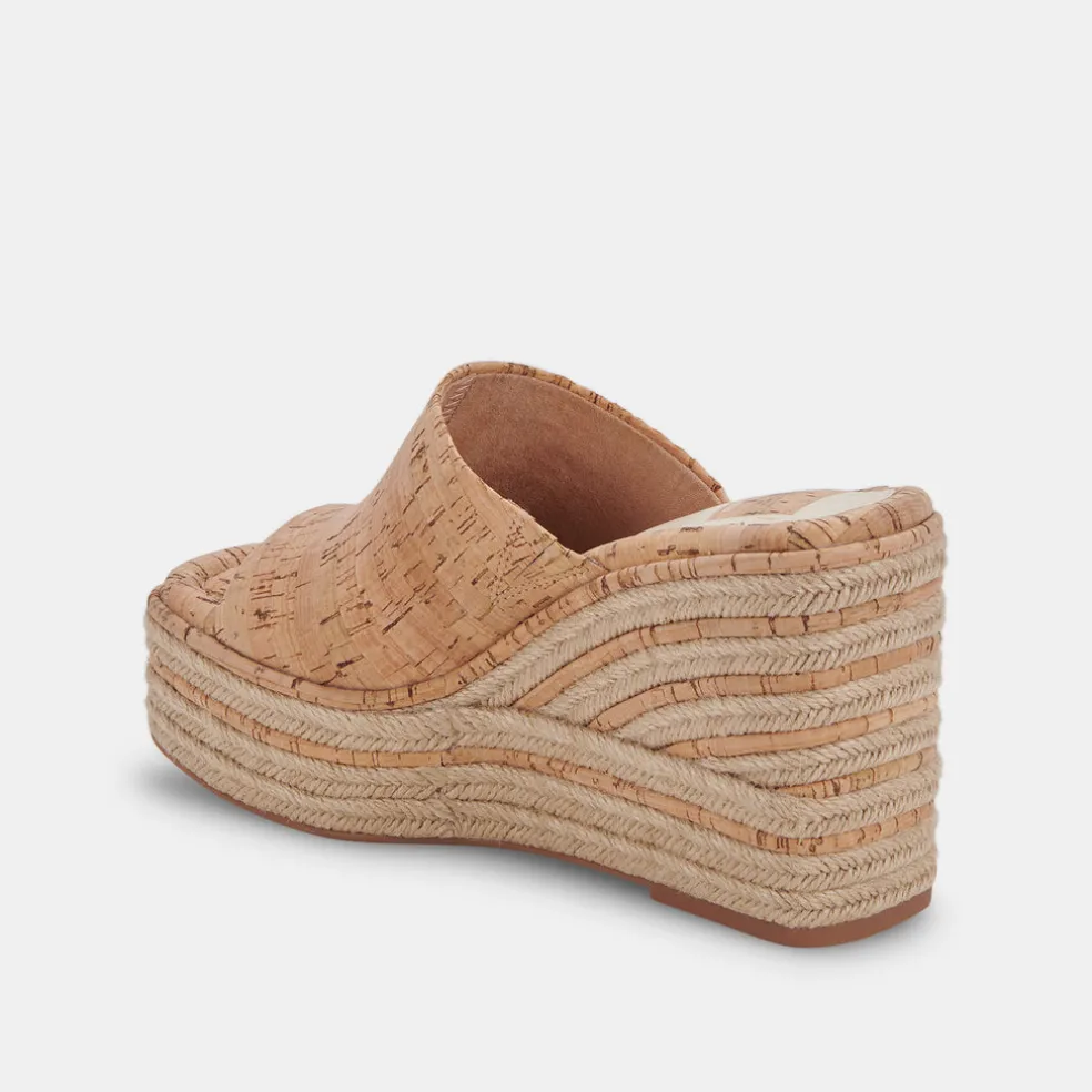 Elaria Wedges Natural Cork