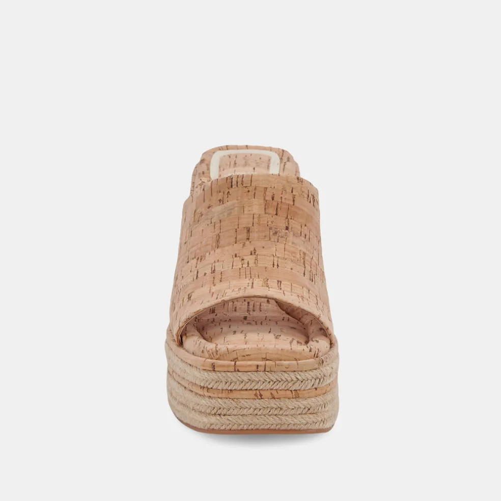 Elaria Wedges Natural Cork
