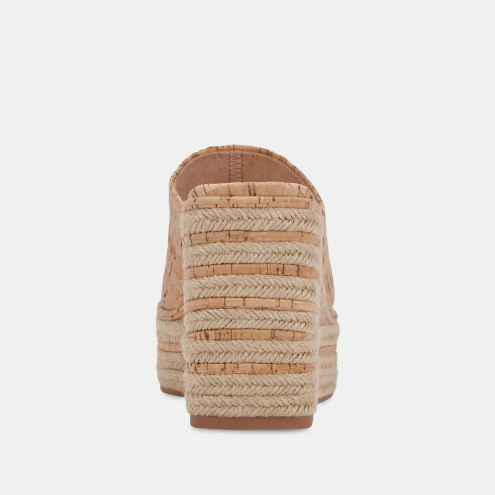 Elaria Wedges Natural Cork