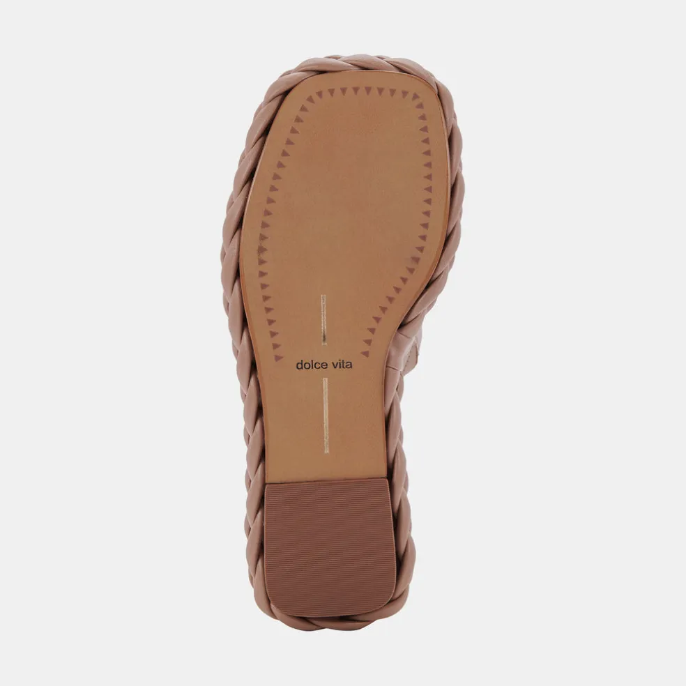 Elene Wedges Cafe Leather