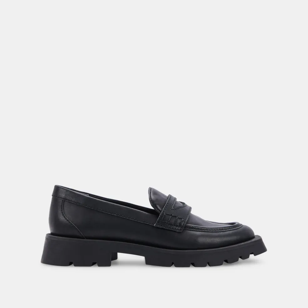 Elias Flats Black Leather