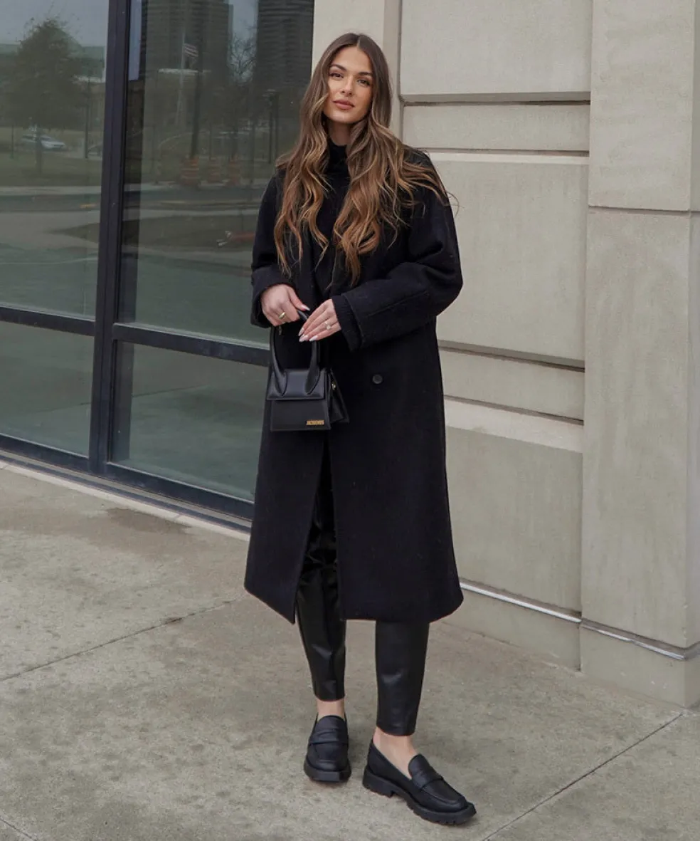 Elias Flats Black Leather