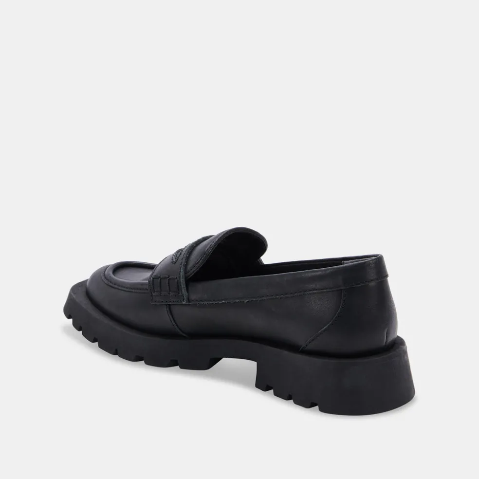 Elias Flats Black Leather