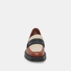Elias Flats Brown Black Leather