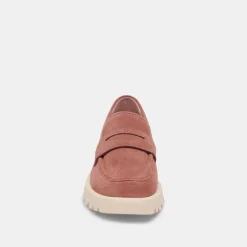 Elias Flats Mauve Suede