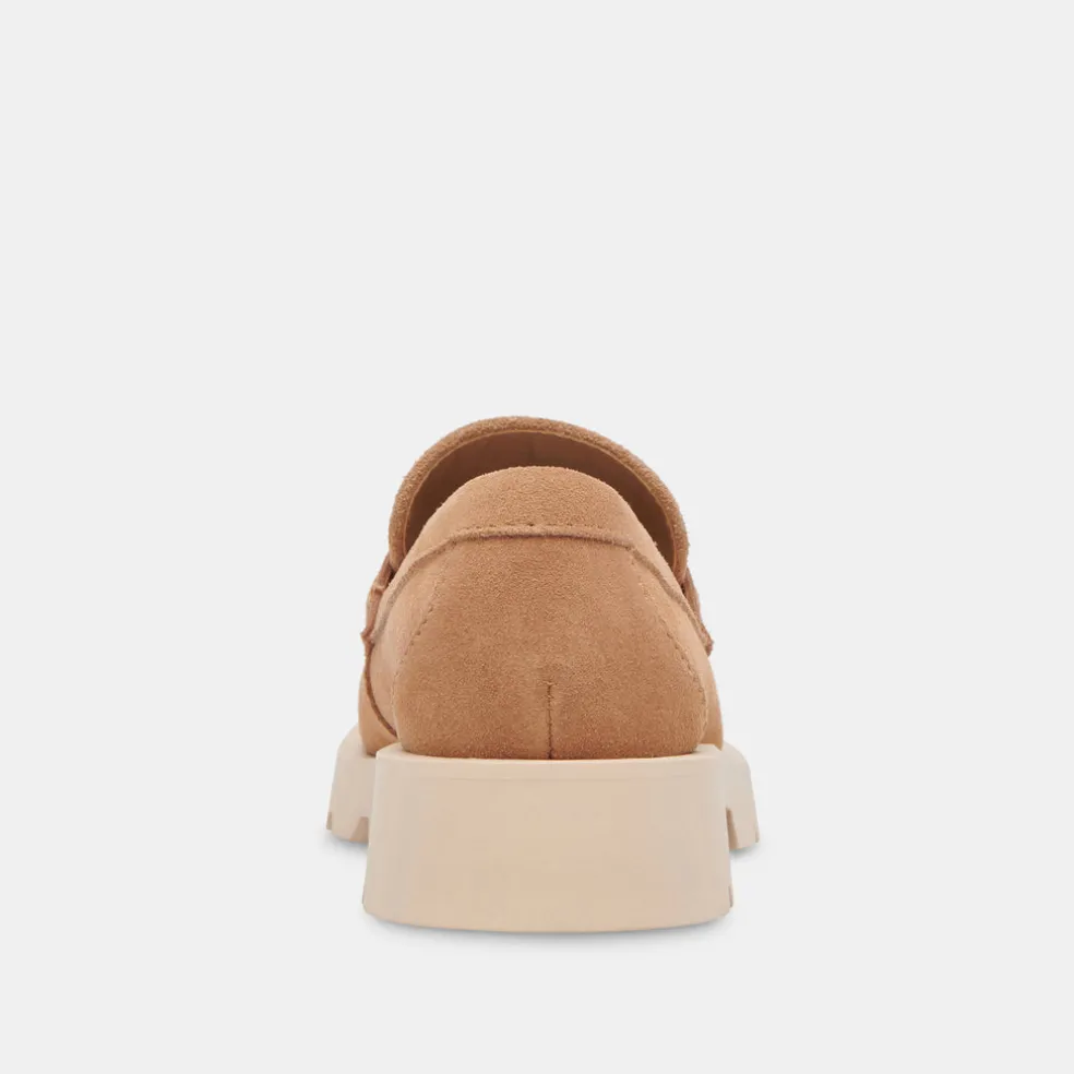 Elias Flats Toffee Suede