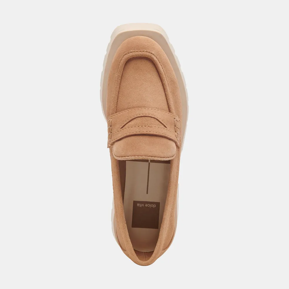 Elias Flats Toffee Suede