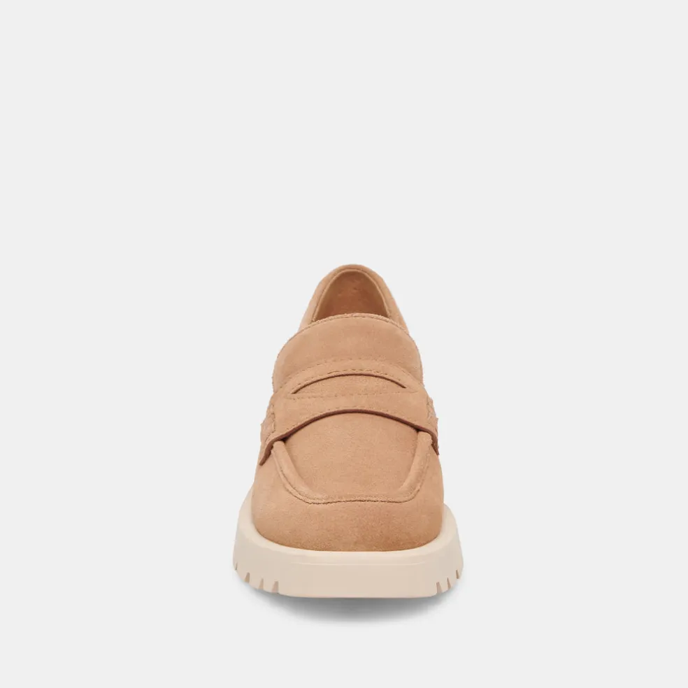 Elias Flats Toffee Suede