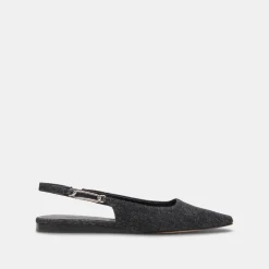 Elley Flats Carbon Denim