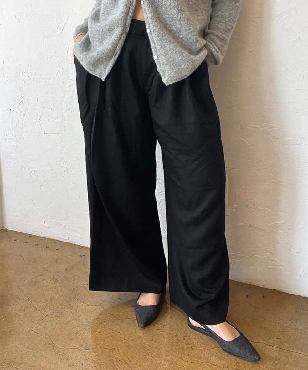 Elley Flats Carbon Denim