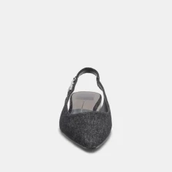 Elley Flats Carbon Denim
